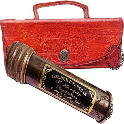 Antique Brass Optical Kaleidoscope Toys Handmade Working Brass Kaleidoscope Gift for Everyone 5 inch