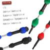 HopsupRC Drive Shaft CVD Upgrades Part for 1/10 Slash VXL 4X4,Stampede VXL 4X4,Rustler VXL 4X4,Hoss VXL 4X4 4WD,4PCS Steel #45 Front Rear Transmission Universal Driveshaft Axles Hops Up,Red view 2