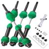 hopsupRC Drive Shaft CVD Upgrades Part for 1/10 Slash VXL 4X4,Stampede VXL 4X4,Rustler VXL 4X4,Hoss VXL 4X4 4WD,4PCS Steel #45 Front Rear Transmission Universal Driveshaft Axles Hops Up, Green view 1