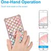 Case for Nokia G21 EinfachFon Senioren Case Compatible with Nokia G21 Phone Case Cover [with Tempered Glass Screen Protector][PC + TPU 2 in 1][Ring Support] [Gold Glitter+Luminous] JSF-YL view 4