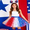 250 Years Red White and Blue Tutu 4th of July Costume Accessories Set Independence Day Costume Tutu Patriotic Skirt for Women Independence Day Flag Day Halloween Party 2026 World Cup fans Accessories view 4