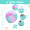 Cloele Toddler Nap Mat - Mermaids Nap Mat for Preschool with Removable Pillow and Blanket - 53x21inches Rolled and Portable Kid's Sleeping Mat for Toddler Girls Preschool Daycare Travel view 2