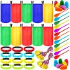 Yunsailing 40 Pieces Potato Sack Race Bags Large Bags Lawn Outdoor Games Party Games for Kids School Adults Family Backyard Party Birthday Outside Egg Spoon Race Easter(Colorful) view 1