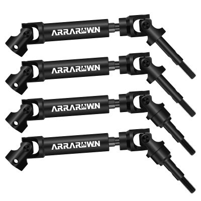 4Pcs Front & Rear CVD Drive Shafts Set Compatible with 1/10 Traxxas Slash/Rustler/Stampede/Hoss VXL 4X4 2WD Platinum Ultimate RC Truck Cars Heavy Duty Axles Replace #6851#6852 Update Parts