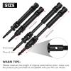 4Pcs Front & Rear CVD Drive Shafts Set Compatible with 1/10 Traxxas Slash/Rustler/Stampede/Hoss VXL 4X4 2WD Platinum Ultimate RC Truck Cars Heavy Duty Axles Replace #6851#6852 Update Parts view 2