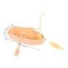 Ciieeo 1 Set of Miniature Boat Figure Plastic Fishing Boat Swimming Ring Chinese Style Boat Model Ocean Beach Fairy Garden Micro Landscape Dollhouse Ornament view 2