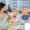 Grownsy Bottle Warmer, 8-in-1 Fast Baby Milk Warmer with Timer for Breastmilk or Formula, Accurate Temperature Control, Multifunctional Baby Bottle Warmers for All Bottles- Blue view 2