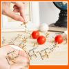 Libima 20 Sets Metal Jacks Game with Ball Bulk, Classic Games Include 200 Pcs Gold and Silver Jacks and 20 Pcs Red Rubber Balls for Family Board Games Night view 2