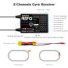 Radiolink R8FG V2.1 8 Channels Gyro Receiver 2pcs, 2.4GHz 600m Long Range Control Voltage Telemetry, Water-Splash RX for RC Remote Controller RC8X/RC6GS V3/RC4GS V3 RC Crawler Car Boat view 4