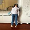 1/12 Scale Female Clothes Hoodie +Jeans Model for 6" Body(no Figure) view 2