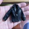 1/12 Scale Clothes Tops Pu Leather Coat Model for 6" Soldier Body Figure view 1