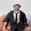1/12 Scale Clothes Tops Pu Leather Coat Model for 6" Soldier Body Figure view 4