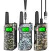 Inspireyes Walkie Talkies for Kids Rechargeable,Toys for Boys and Girls Ages 3-12, 3 Pack Long Range 2-Way Radios, Birthday Gifts,Christmas Stockings, Outdoor Play, Family Games, Hiking Camping Gear view 1