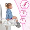 100 Pieces Toilet Seat Covers Disposable For Kids Toddler Flushable Toilet Covers Travel Pack Waterproof Potty Training Liner Pads Extra Large Foldable Toilet Covers for Baby and Adults (Unicorn) view 3
