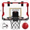 TEMI Basketball Hoop Indoor, LED Light Mini Basketball Hoop with 4 Balls & Electronic Scoreboard, Over The Door Basketball Hoop, Basketball Gifts for 5 6 7 8 9 10 11 12 Year Old Boys Girls Kids Teen view 2
