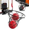 TEMI Basketball Hoop Indoor, LED Light Mini Basketball Hoop with 4 Balls & Electronic Scoreboard, Over The Door Basketball Hoop, Basketball Gifts for 5 6 7 8 9 10 11 12 Year Old Boys Girls Kids Teen view 4