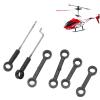 Yuecoom RC Helicopter Connection Buckle, Compatible for Aircraft V912 A V912 04 RC Helicopter Pull Rod Spare Airplane RC Quadcopter Drone Black Plastic Parts view 4