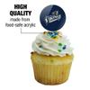 Augustana University Primary Logo Cupcake Picks Toppers Decoration Set of 6 view 3