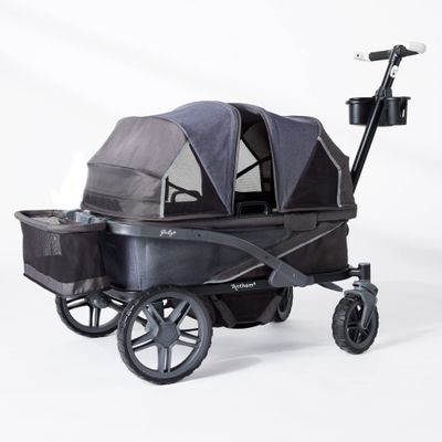 Gladly Family Anthem4 Quad All-Terrain Wagon Stroller, Graphite Special Edition