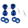 Alloy 17mm Hexagonal Adapter Hex Wheel Hubs Adapter Nuts for ARRMA 1/8 4s KRATON, 1/8 4s Outcast Rc Car Accessories Replacement view 4