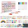 Aiyayou Creative Baby Activity Book with 8 Color Pens Kids Doodle Sensory Toys Kids DIY Paste Quiet Books Learning Toys Fun view 1