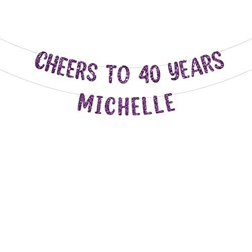Cheers to 40 Year Party Banner