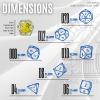 Sage's Portal Souls Liquid Core 7-PC Sharp Edge Resin Polyhedral DND Dice Set for Dungeons and Dragons Dice RPG Tabletop TTRPG (Radiant Souls) view 3