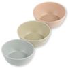 Tiny Twinkle Tableware 3 Pack Dish Set- BPA-Free Cups, Plates and Bowls Sets For Kids and Toddlers - Polypropylene Plastic Dinnerware Set (Grey, Olive, Tan) Round Bowl view 1