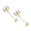 Chandelier Crystals 2pcs Mini Crystal Chandelier Tiny Hanging Light Gold Finish Playhouse Lighting Furniture Sushi Toys for Mini Ceiling Lamp Pendants LED view 1