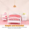 Chandelier Crystals 2pcs Mini Crystal Chandelier Tiny Hanging Light Gold Finish Playhouse Lighting Furniture Sushi Toys for Mini Ceiling Lamp Pendants LED view 4