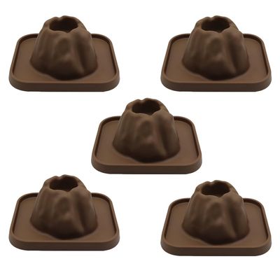 Totority 5Pcs Volcano Model Shell Toys Ornaments Toys Volcanic for Fish Tank Aquarium Volcano Figurine Volcano Science Kit Scientific DIY Model Clay PP