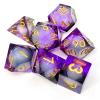 Sage's Portal Souls Liquid Core 7-PC Sharp Edge Resin Polyhedral DND Dice Set for Dungeons and Dragons Dice RPG Tabletop TTRPG (Twilight Soul) view 1