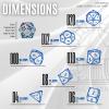 Sage's Portal Souls Liquid Core 7-PC Sharp Edge Resin Polyhedral DND Dice Set for Dungeons and Dragons Dice RPG Tabletop TTRPG (Flowered Souls) view 3