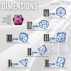 Sage's Portal Souls Liquid Core 7-PC Sharp Edge Resin Polyhedral DND Dice Set for Dungeons and Dragons Dice RPG Tabletop TTRPG (Vesper Souls) view 3