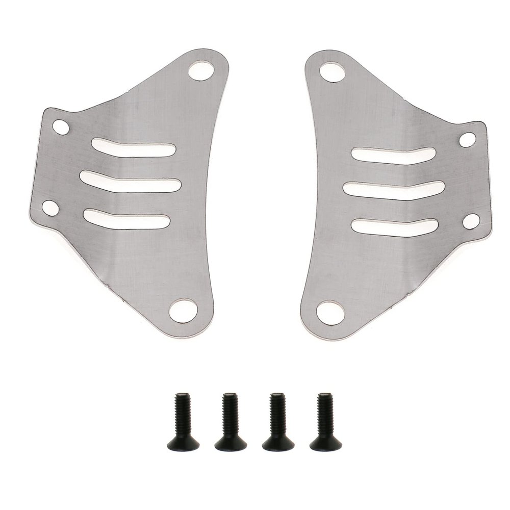 Front & Rear Chassis Armor Protector Replacement Repair Part for Tamiya TT-02 On-Road 1/10 RC Car Accessories Steel Upgrade Part Accessory