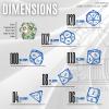 Sage's Portal Souls Liquid Core 7-PC Sharp Edge Resin Polyhedral DND Dice Set for Dungeons and Dragons Dice RPG Tabletop TTRPG(Ocean Souls) view 3