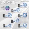 Sage's Portal Liquid Core 7-PC Sharp Edge Resin Polyhedral DND Dice Set for Dungeons and Dragons Sages Souls Dice RPG Tabletop TTRPG (Lovers Souls) view 3
