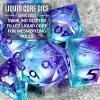 Sage's Portal Liquid Core 7-PC Sharp Edge Resin Polyhedral DND Dice Set for Dungeons and Dragons Sages Souls Dice RPG Tabletop TTRPG (Lovers Souls) view 4