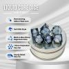 Sage's Portal Souls Liquid Core 7-PC Sharp Edge Resin Polyhedral DND Dice Set for Dungeons and Dragons Dice RPG Tabletop TTRPG (Winter Souls) view 2