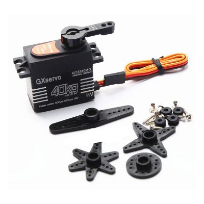 MOUDOAUER 20.2x40x40.5mm 25T Arm High Torque 40kg Metal Gear Digital Servo Kits for 1/8 1/10 Scale RC Car Accessory Part