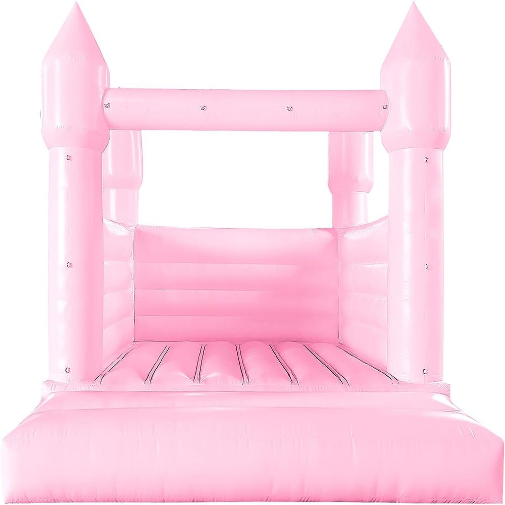 13.5FT All Pink Bounce House Castle for Adults Kids Commercial - w/ (Sturdy PVC), (750W Blower) Large Bouncy Castle Inflatable for Girls Duaghter Birthday Party, Wedding Decorations, 13.5x11.5x10ft