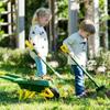 Theo Klein 3952 John Deere Wheelbarrow Set and Sturdy Garden Tool Set for Kids and Includes Shovel and Rake and Toy for Kids Ages 3 and Up view 2