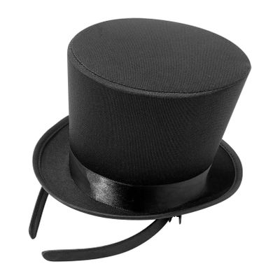 iiniim Fancy Dress Mini Top Hat Headband Kids Hat Hair Hoop Halloween Carnival Cosplay Costume Accessory Black B One Size