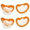 RaZbaby Jollypop Pacifier for Newborns & Up, USA Made, Natural Shaped Orthodontic Binky, Lovingly Shared in NICUs & Hospitals Worldwide, Medical-Grade 100% BPA-Free - 0-3 Months, 4 Pack - Orange view 1