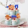 24 Pack Class of 2025 Cupcake Toppers Glitter Congrats 2025 Done Diploma Cupcake Picks for So Proud of You 2025 Graduation Theme Cake Decorations Party Supplies Orange Blue view 4