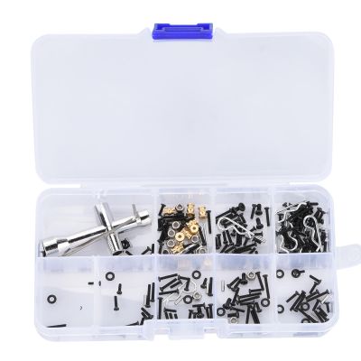 252Pcs Hardware Fastener Screw Nut Wrench Kit for Axial SCX24 Series 1/24 RC Car Accessory Part
