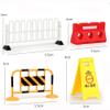gofidin 62PCS Mini Traffic Cones Street Scene Model Road Signs Road Block Fences Parking Crossbar Early Teaching Kids Cognition Plastic view 3