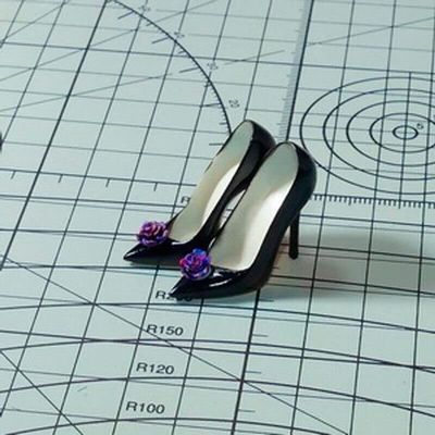 Black High-Heel Shoes Model for 1/6 Scale Female TBLeague Figure