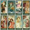 Christmas Tarot Deck | Vintage Santa-Themed Tarot Cards | 78-Card Holiday Divination Deck with Nostalgic Art view 2