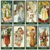 Christmas Tarot Deck | Vintage Santa-Themed Tarot Cards | 78-Card Holiday Divination Deck with Nostalgic Art view 4